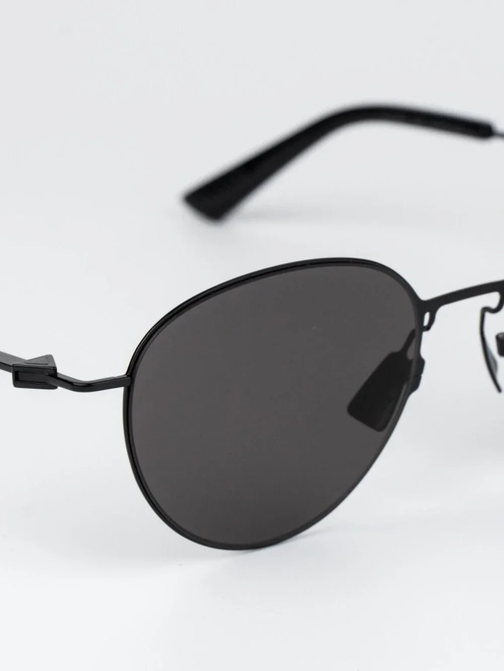 Bottega Veneta Men Sunglasses Black Grey Round BV1268S 001 NEW AUTHENTIC